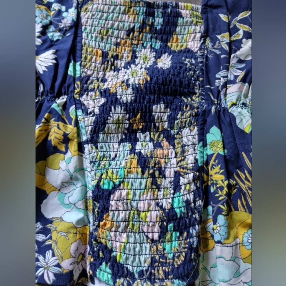 Anthropologie Cinched Floral Tube Top NWOT - Picture 10 of 11